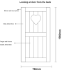 love heart door back